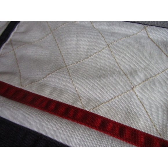 Tommy Hilfiger Home Pillow/Cushion Cover - 100% Cotton Red/White/Blue Rectangle - Picture 5 of 12